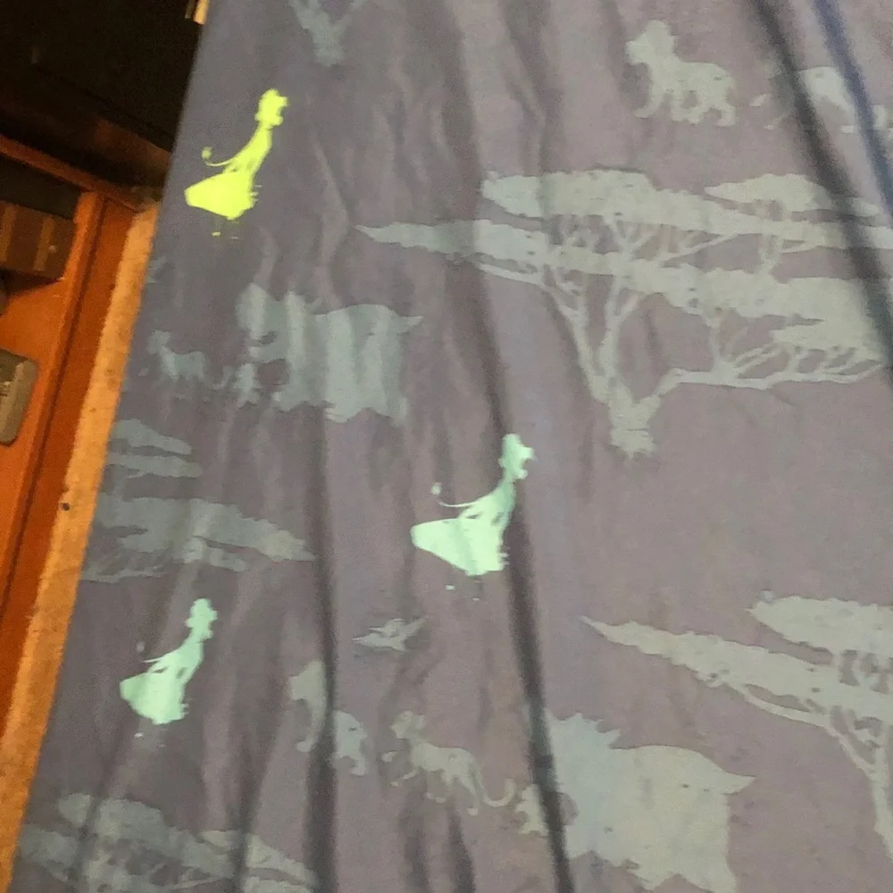 Safari Print Queen Silhouette Bedding - Dark Gray with Mint & Yellow Accents